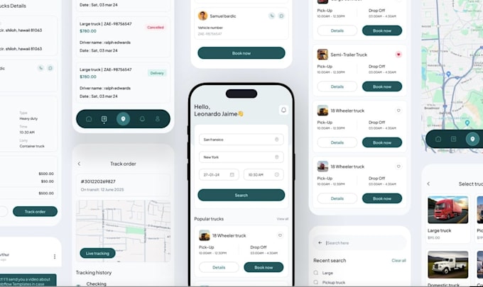 develop taxi booking rideshare, uber clone, courier delivery and booking website