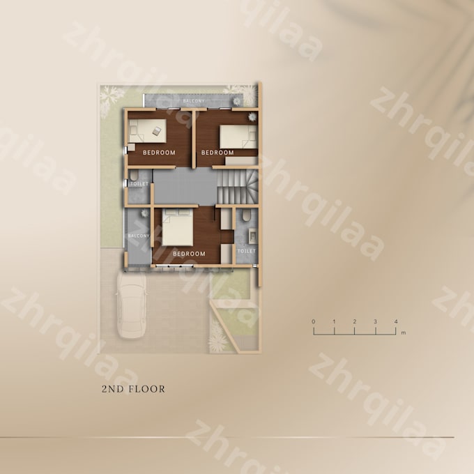 create beautiful 2d colored floor plan from your floorplan