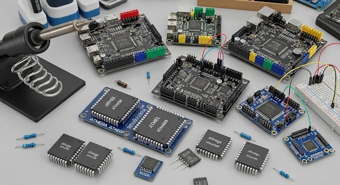 arduino programming, atmega microcontrollers, atmel stm32 in c cpp assembly code