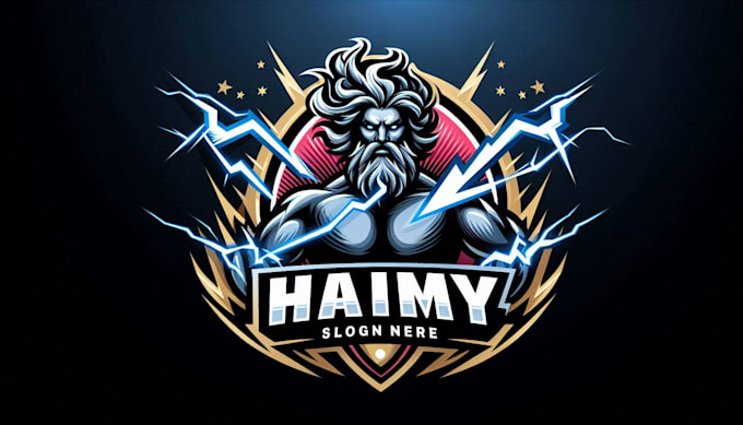 make meaningful powerful zeus mascot logo in 24 hours