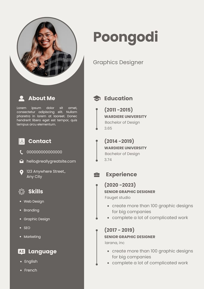 design a professional work