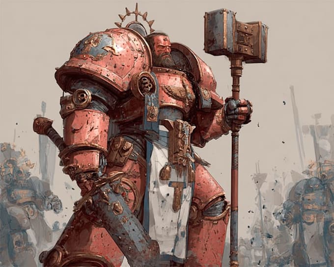 draw a your favorite warhammer 40k character