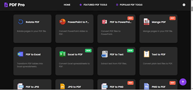 develop ai powered PDF toolkit with 100 tools and admin panel