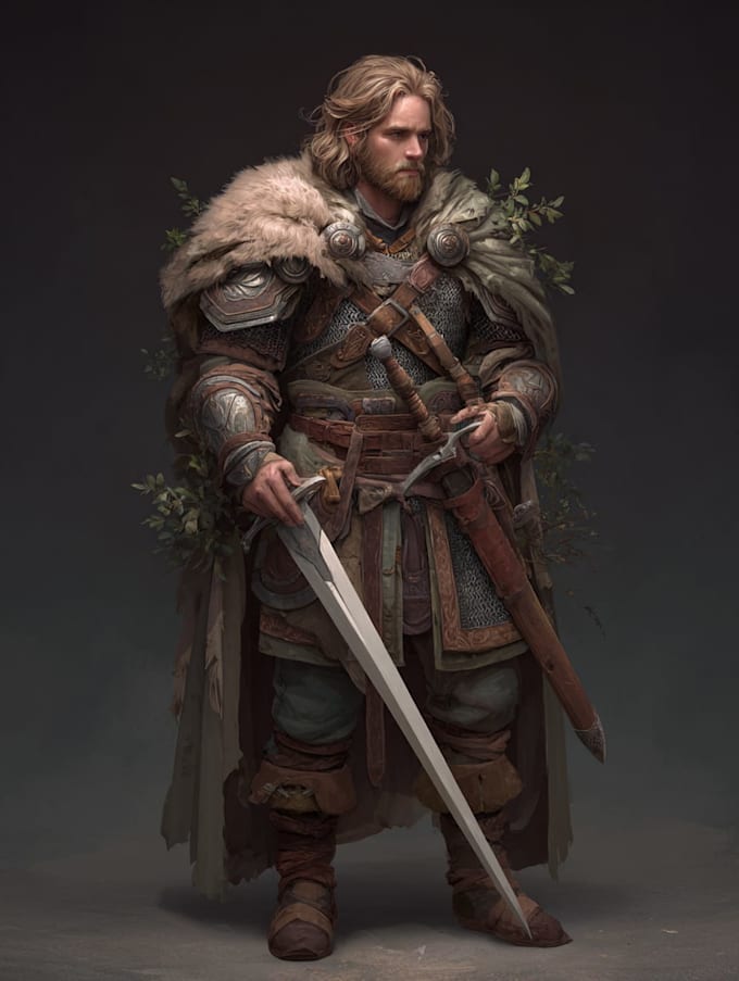 draw epicparty character art and fantasy group