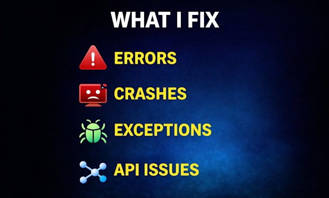 debug and fix c sharp dot net desktop applications and backend bugs