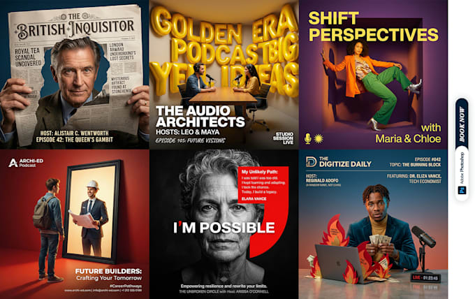 professionally design or edit your podcast cover art