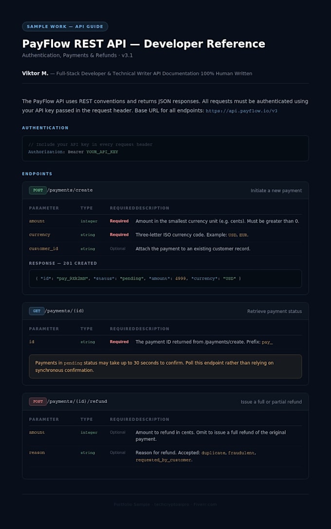write technical documentation, API guides, and saas content