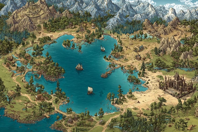 draw a professional fantasy map for your novel or tabletop rpg