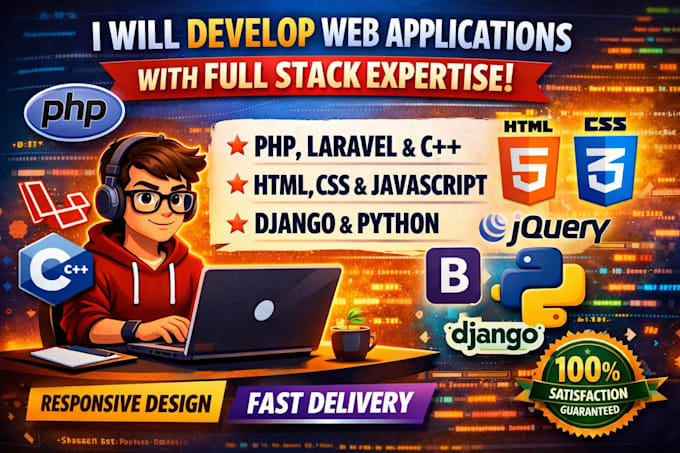build responsive website with PHP laravel, js, bootstrap