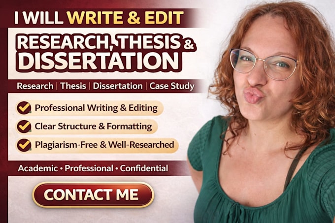 write and edit research,thesis,dissertation and case study
