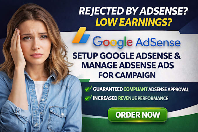 setup google adsense and manage adsense ads for campaign
