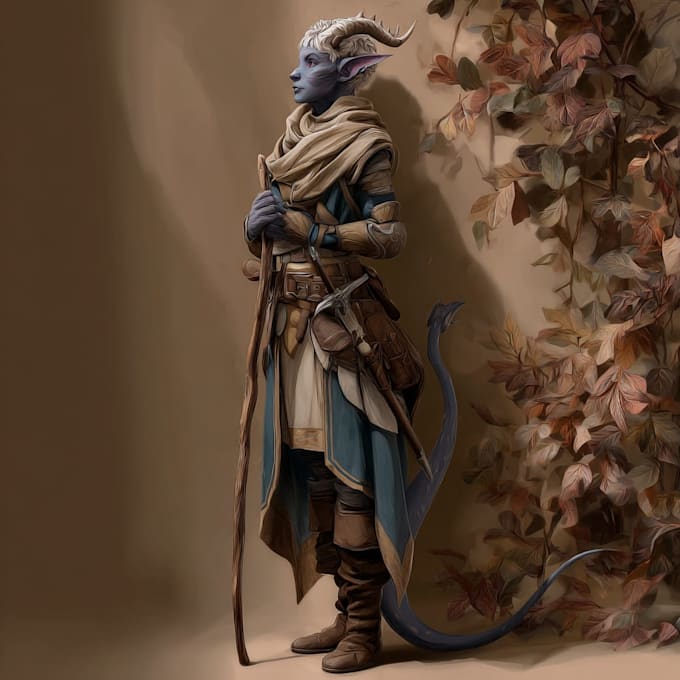 Draw dnd character art fantasy character illustration by Wegatouour ...