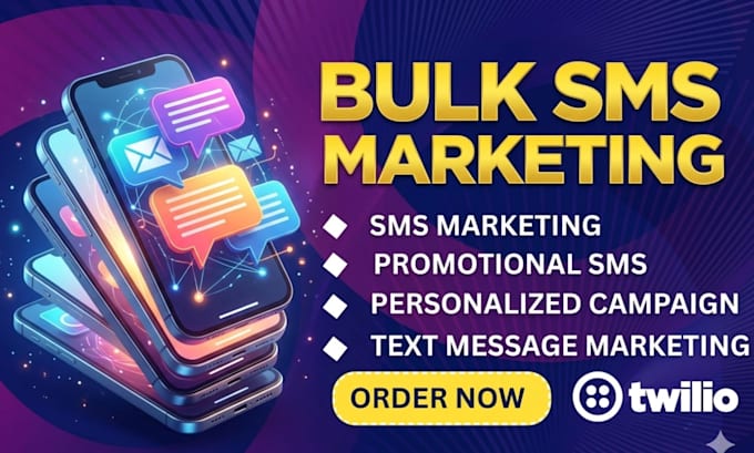 send bulk SMS marketing campaign text message or email blast and bulk sms
