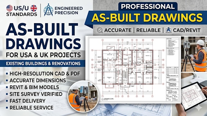 accurate as built drawings from redlines or markups