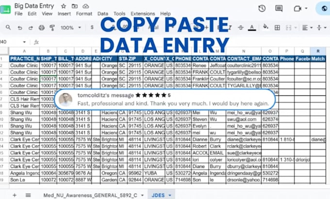 do copy paste, excel data entry, and typing work