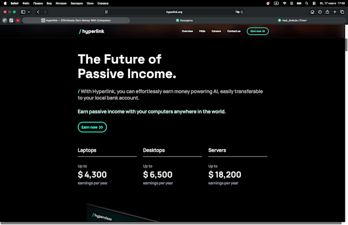 setup hyperlink tari passive income up to 4300 dollars on mac