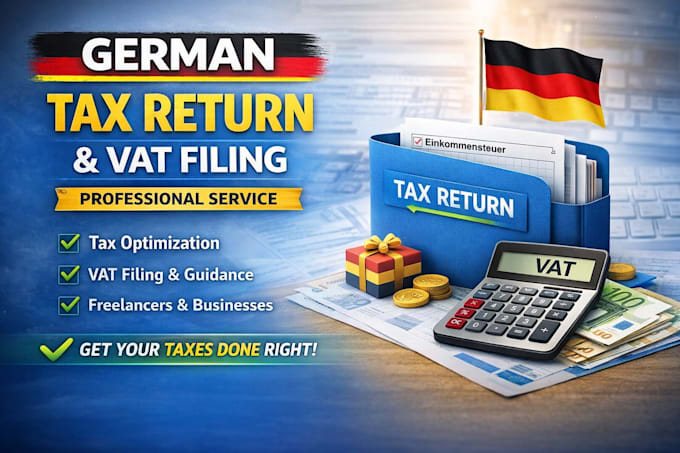 prepare and optimize your german tax return and vat filing professionally