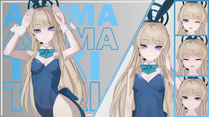 model 3d anime characters, game and animation ready