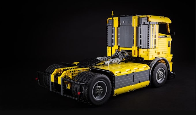 design custom lego style 3d models and lego bricks, lego technic