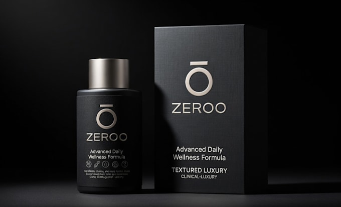 design premium supplement label, vitamin bottle and cosmetic packaging