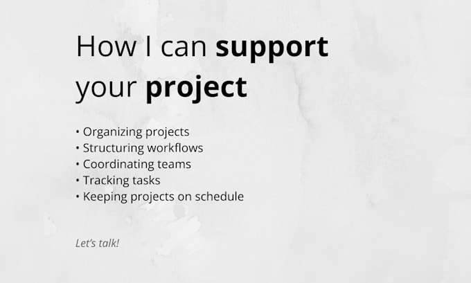 manage and coordinate your projects