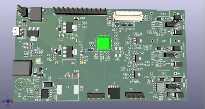 pcb design, circuit design and schematic layout in kicad
