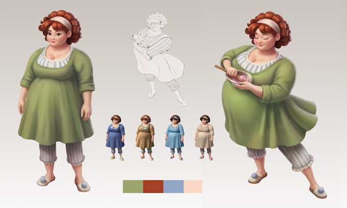 create stylized game character design for mobile games