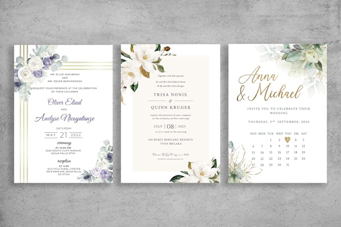create elegant wedding invitations