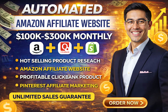 create profitable autopilot amazon affiliate website, pinterest marketing
