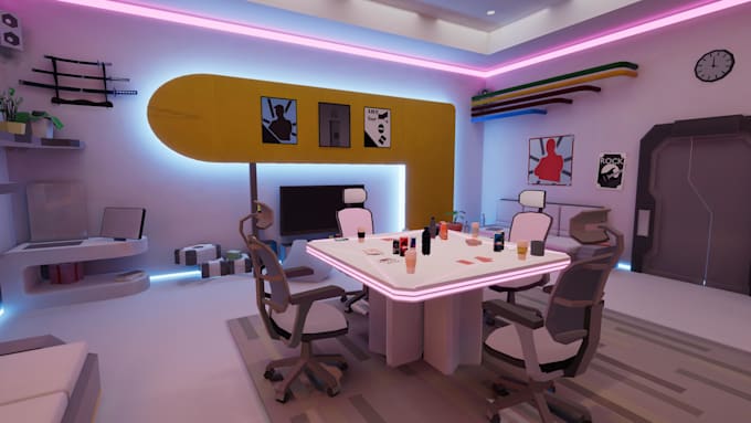 make lowpoly 3d environment for unity and unreal games