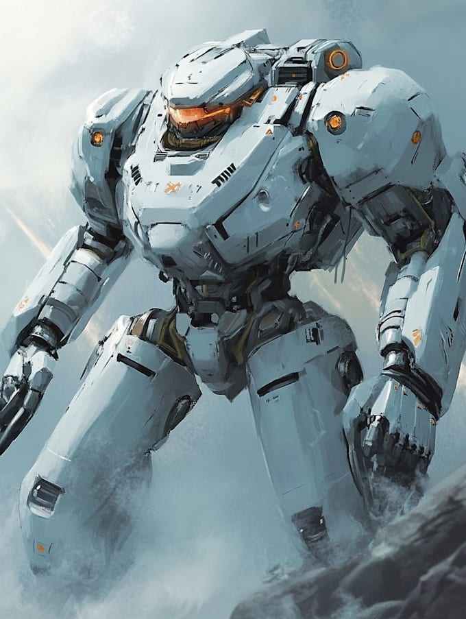 create modern mecha robot