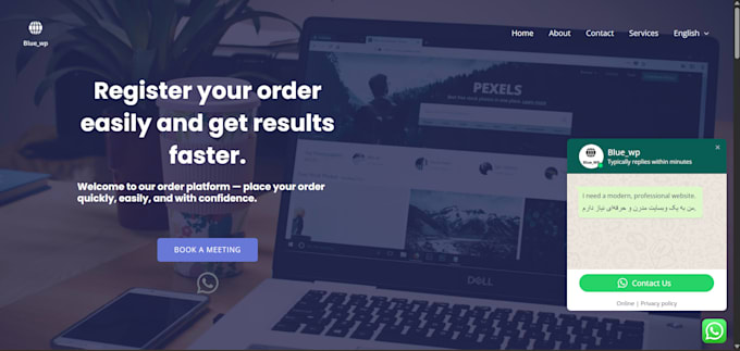 design and build a professional bilingual wordpress website