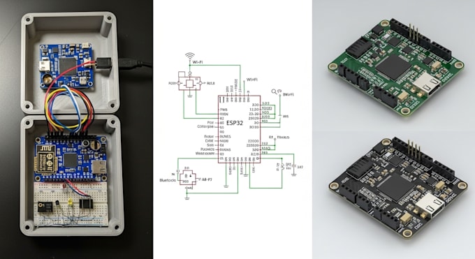 build hardware prototype, schematic and pcb for iot and embedded systems