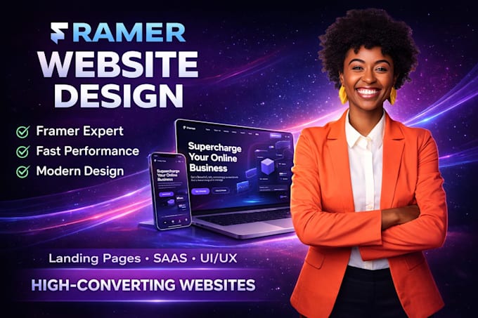 design framer website, framer landing page, framer expert