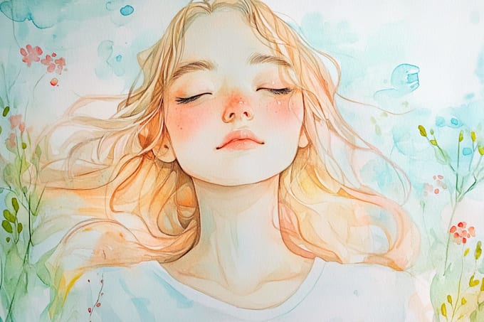 draw a unique watercolor illustration
