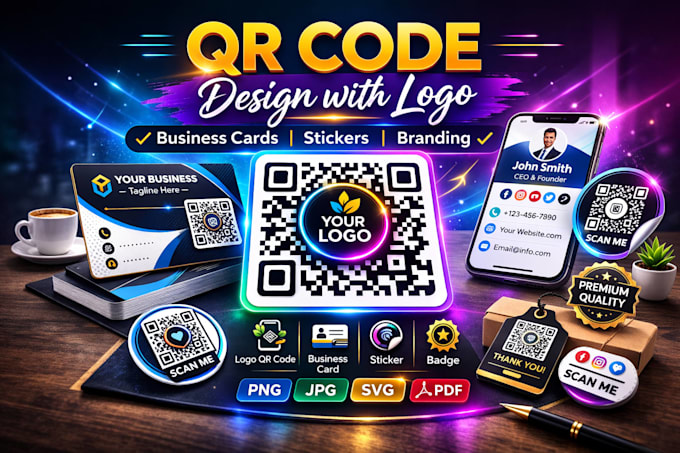 create custom qr code design with logo qr code generator