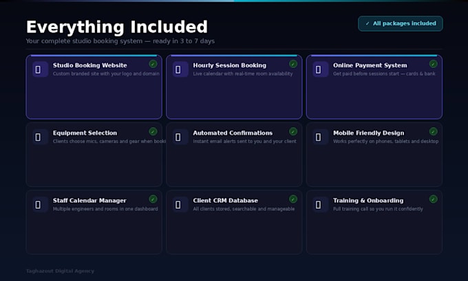 build a professional booking system for your podcast studio