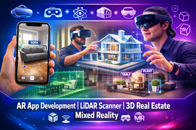ar app mixed reality 3d real estate lidar scanner app augmented reality app