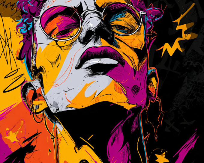 design graffiti mural concept for your wall