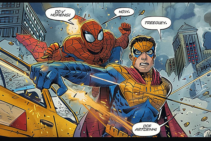 create ai comic book, illustrations any style