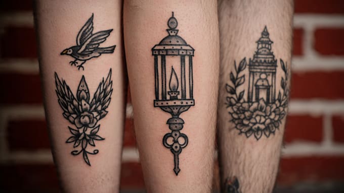 create awesome old school tattoo style design