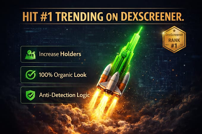 build a solana dexscreener trending bot and organic volume maker for base