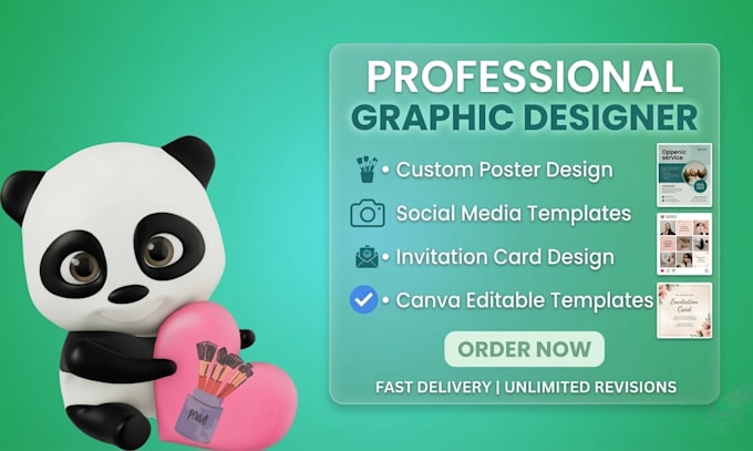 create any design using canva and adobe