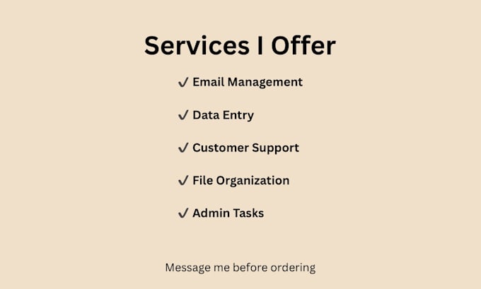 be your virtual assistant for admin tasks