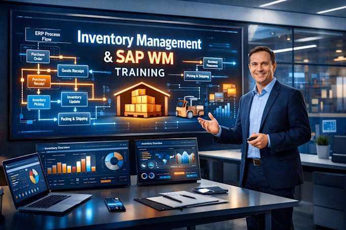 create inventory management course, sap wm, erp process flow, PPT, video, manual
