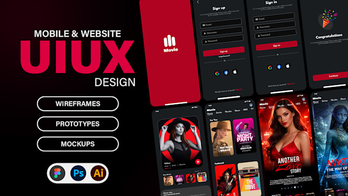 do mobile app design, figma app uiux design