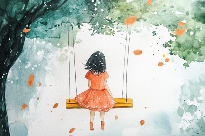 illustrate anything in watercolor style