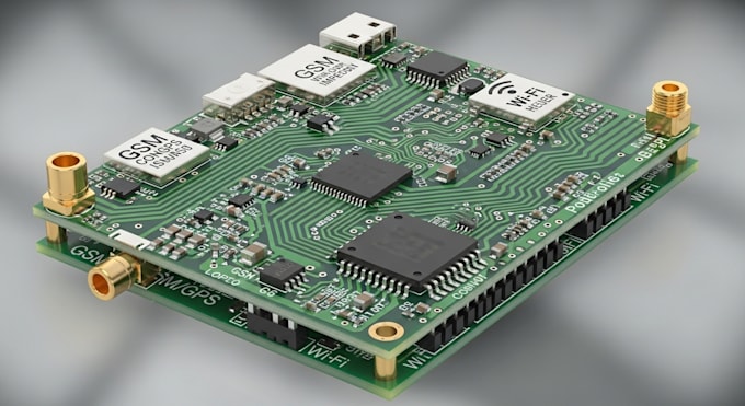 create rf pcb design for iot, GSM, gps and wireless devices