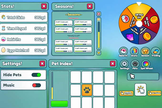 Ui Layout For Scripting Haré diseño de ui/ux para roblox, gui personalizado, diseño de interfaz ...