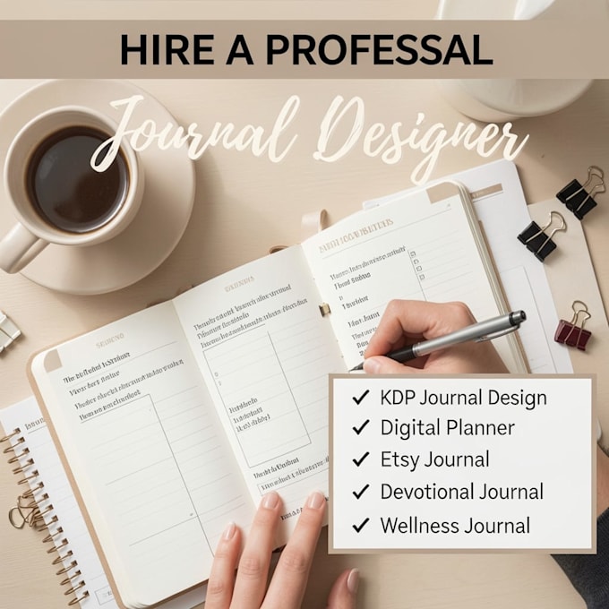 design professional journal, workbook daily devotion planner